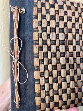 NEW organic handmade natural materials photo album Travel 9 x 7